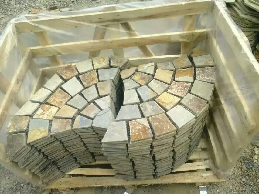 Slate Pavers Ready for a Walkway