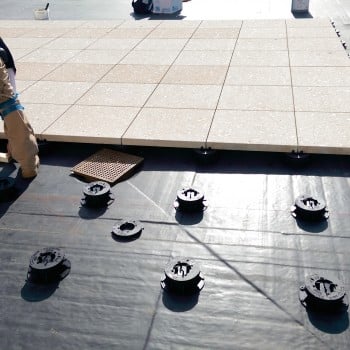 Installing Concrete Pavers Over Buzon Pedestals
