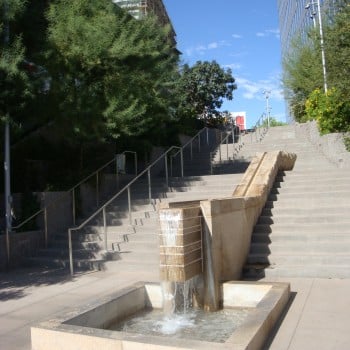 Stair-Rill Water Feature at Charles Korrick Fountain - CityScape Plaza - HDG Building Materials