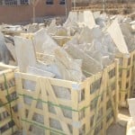 Slate Stone Building Materials Crated and Ready for Shipment to Project
