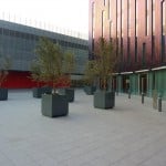 HDG - Architectural Concrete Pavers in Hotel Terrace Application - HDG Building Materials