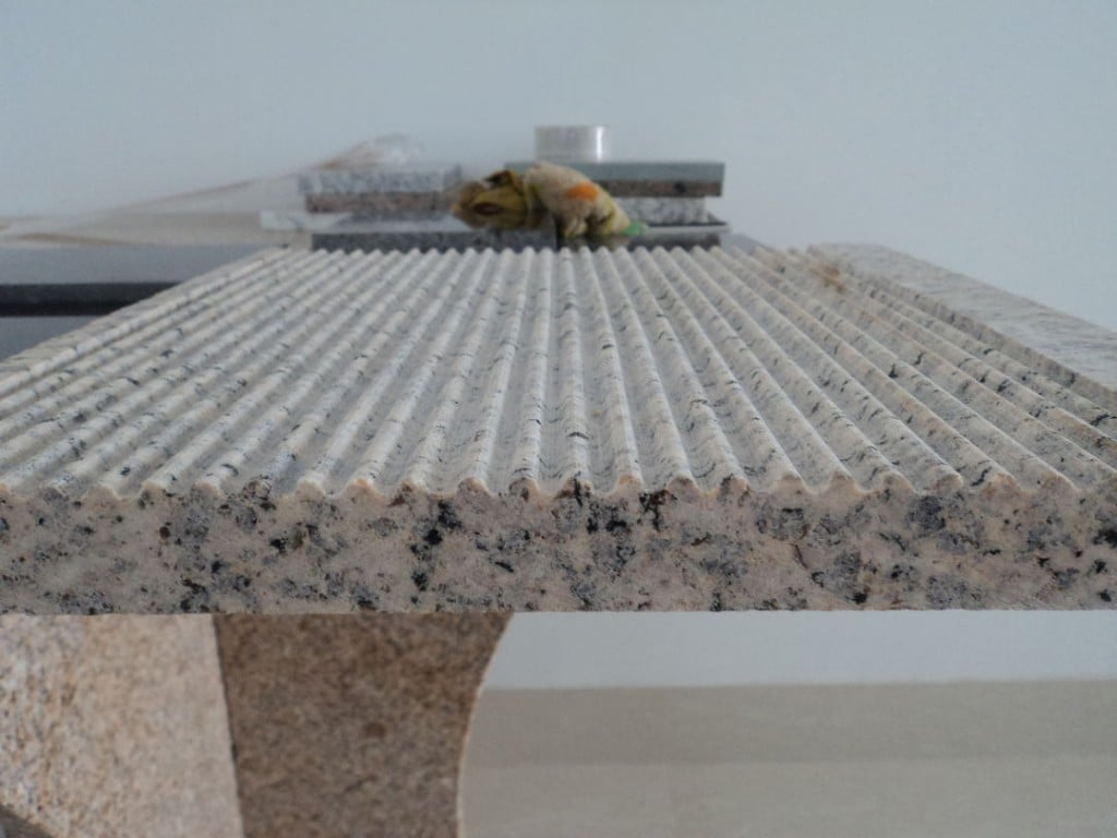 Tiger Yellow Granite Round Scored Finish - HDG Building Materials