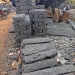 Black Basalt Dimension Stone with Split Face Finish - HDG Building Materials