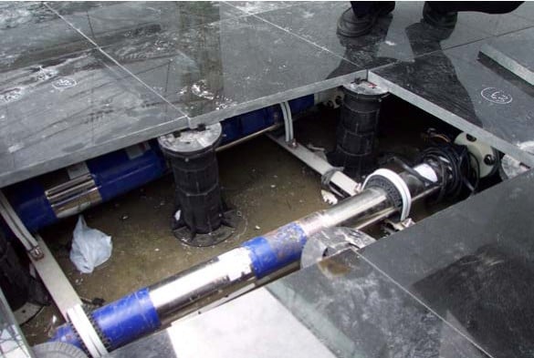 image Buzon Pedestals services hidden below surface - HDG Building Materials