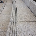 Closeup of Granite Stairs at Horton Plaza in San Diego - HDG Building Materials