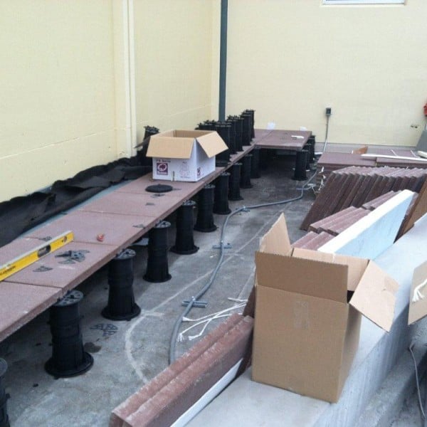 Buzon Pedestals with Tile Pavers - HDG Building Materials