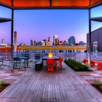Sustainable Tropical Massaranduba Hardwood Pavers on Rooftop Deck