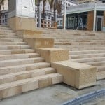 Granite Stone Stairs at Horton Plaza San Diego - HDG Building Materials