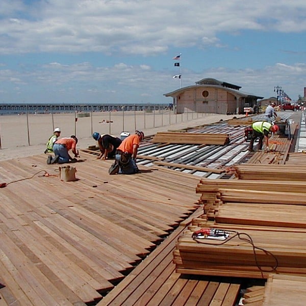Buzon Pedestals with Hardwood Decking - HDG Building Materials