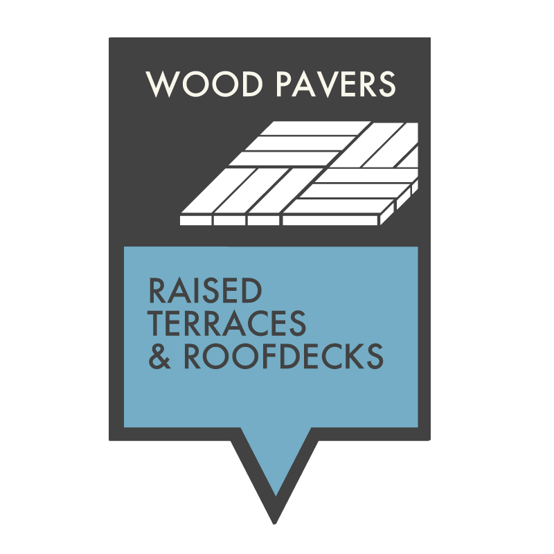 Wood Pavers for Raised Terraces and Roofdecks - HDG Building Materials