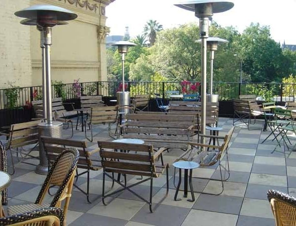 Buzon Pedestals with Concrete Tiles in Restaurant Terrace - HDG Building Materials