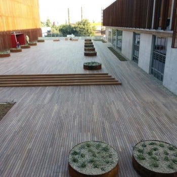 Buzon Pedestals and Ipe Wood Decking - HDG Building Materials