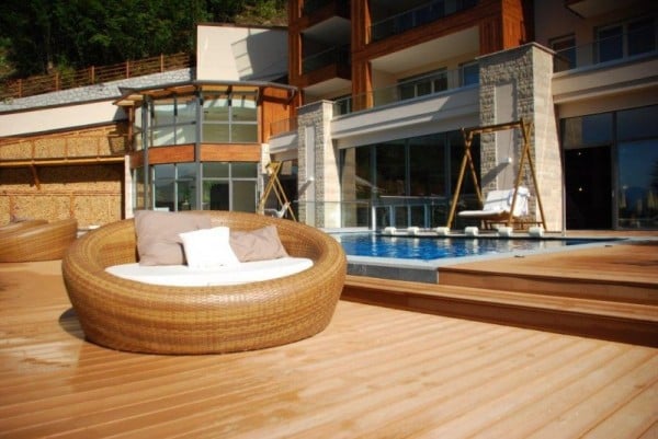 Architectural Composite Decking - Tru-Grain made with Resysta - Quellenhof Meran - HDG Building Materials