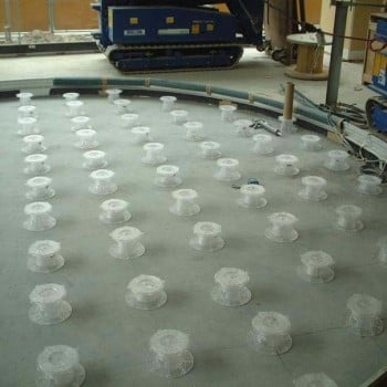 Translucent Buzon Pedestals Ready for Glass Pavers