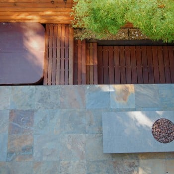 Seattle Oasis with Ipe Wood Decking + Slate Architectural Stone Patio + Buzon Pedestals - HDG Building Materials