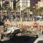 Tiger Yellow Granite Natural Stone Delivered to Horton Plaza San Diego from HDG Building Materials and Quarry Partner in China
