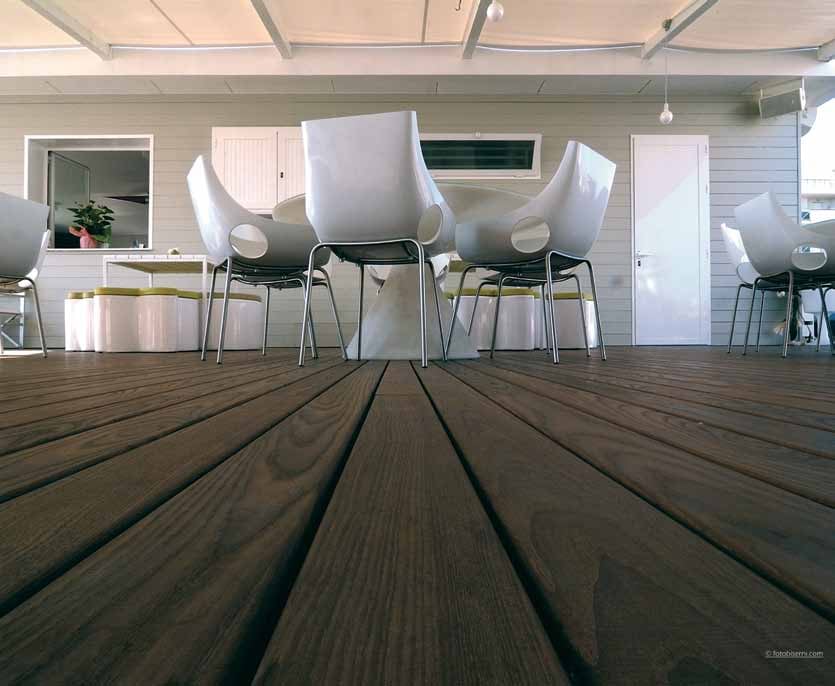 1 x 4 Grooved Decking - Thermally modifed ash - HDG Building Materials