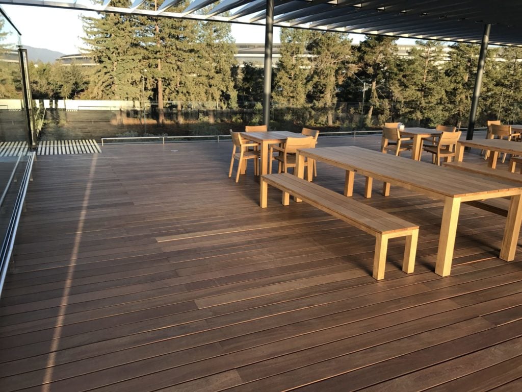 Buzon Pedestals and Board Decking in Apple Park Visitor Center