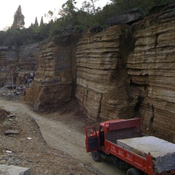 image of Transporting-Giant-Blocks-of-Stone-in-China-Quarry-HDG-Building-Materials