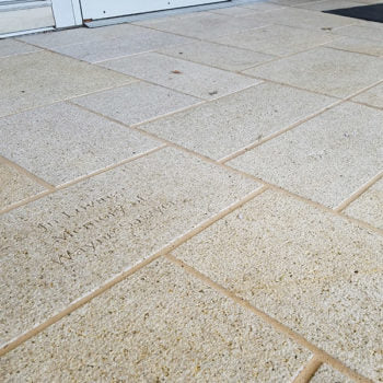 CNC finished engraved granite pavers - HDG Building Materials