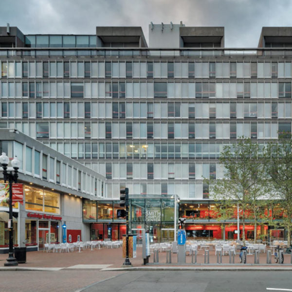 HDG Thermory Pavers on Rooftop Garden and Terrace at Harvard Smith Campus Center - HDG Building Materials