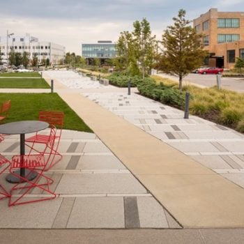 HDG Tech Fine Concrete Paver in Promenade Application