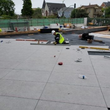 Porcelain Pavers over FRP and Buzon Pedestals - HDG Building Materials