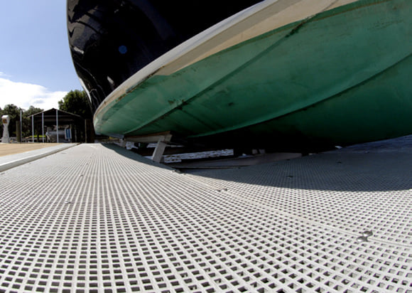 Decking Surface with HDG Grating Panels - Mini Mesh