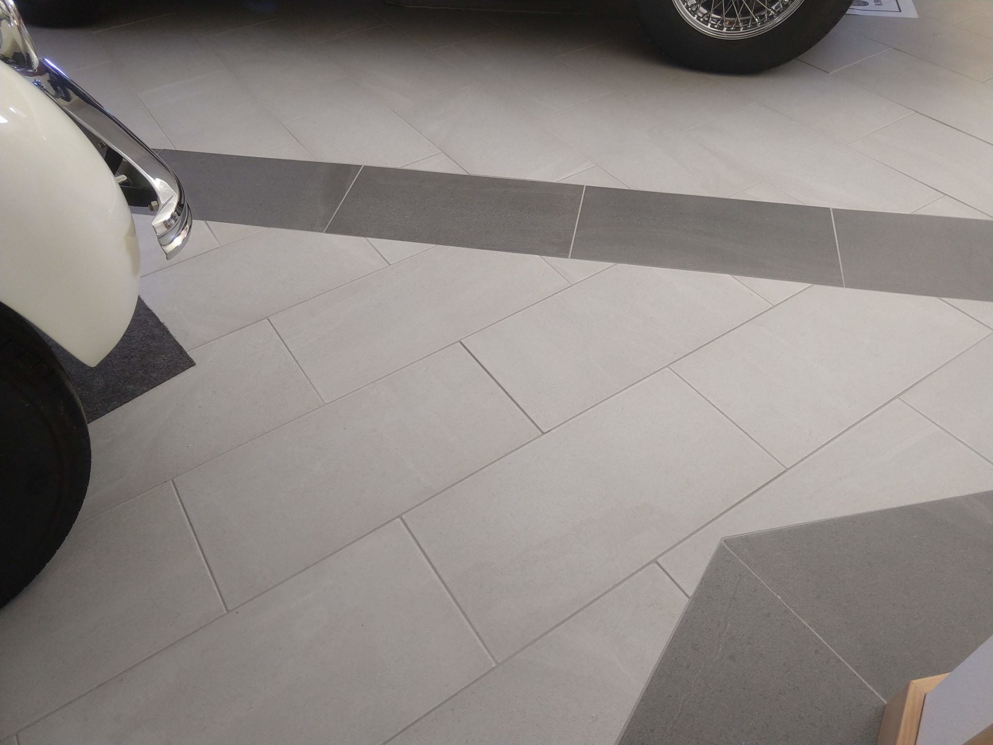 Porcelain Pavers in Garage Application - HDG Building Materials