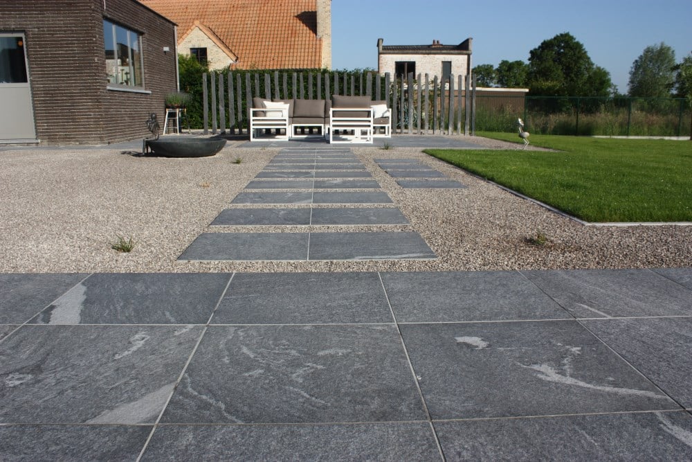 Private Residence Using HDG Colo-Grigi 60x60 3CM Porcelain Paver - HDG Building Materials