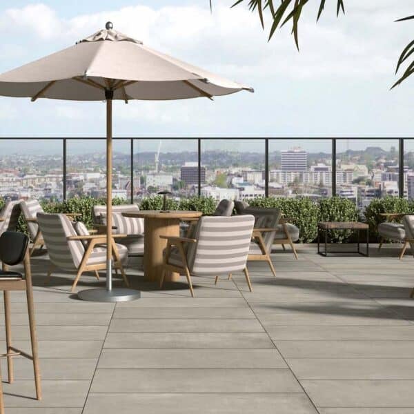 CC-Moda Grey Light Grey Concrete Porcelain Pavers feature