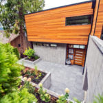 Courtyard with HDG Concrete Pavers and Raised Beds