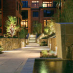 HDG Concrete Pavers with Natural Stone and Water Feature