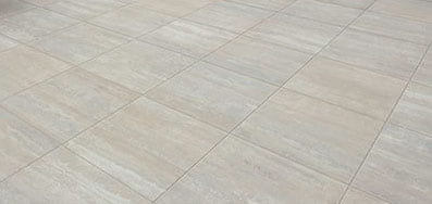 Warm Light Tan Travertine 60x60 cm Porcelain Paver in Pool Surround and Decking Application - HDG Building Materials