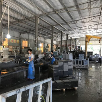 Poipu Black Basalt Cutting and Factory Finishing - HDG Building Materials