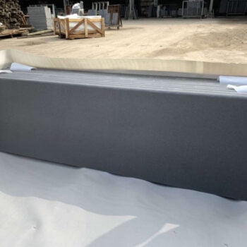 Poipu Black Basalt Slabs with Bullnosed-Edge - HDG Building Materials