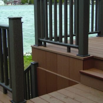 DuxxBak Decking with Stairs and Rail Detail