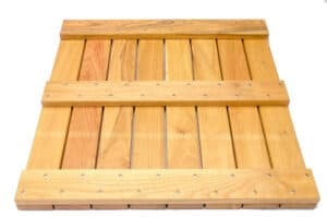 HDG Black Locust Deck Tile Bottom Slats true white
