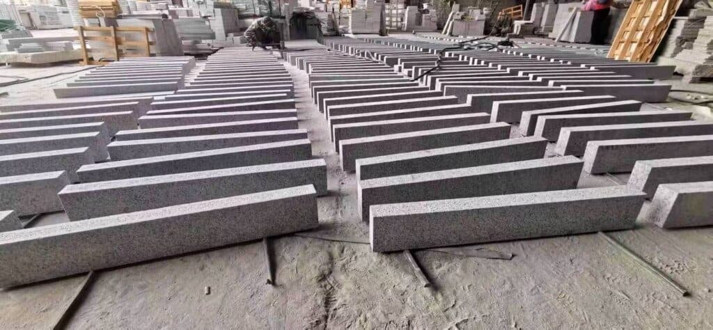 Cristallo White Granite Kerbstone Curbstone