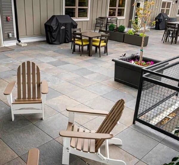Fusa Multi Porcelain Pavers on Commercial Rooftop Deck