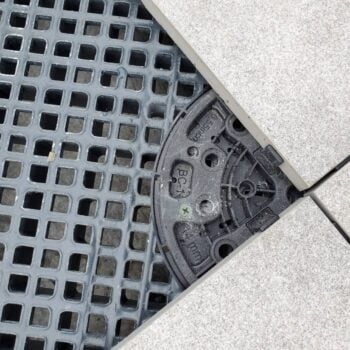 Buzon BC Pedestals with Grating Panels and Porcelain Pavers opt