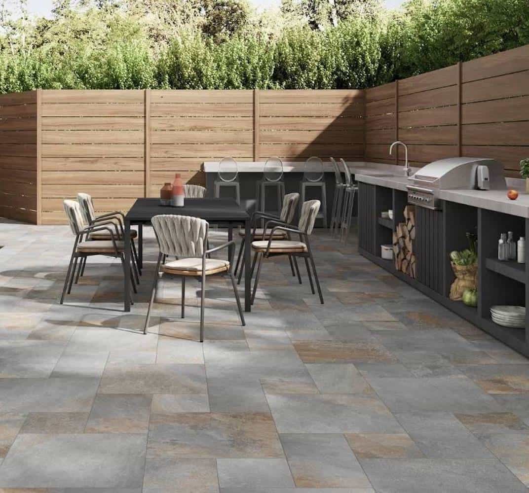 Blue Outdoor Patio Tile