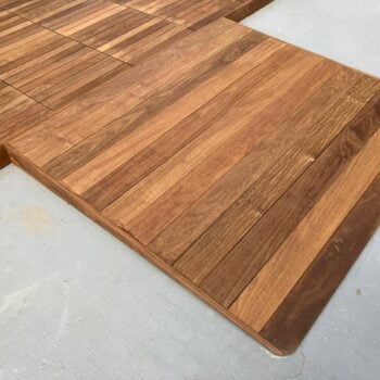 Ipe Board Decking and Buzon Pedestals used to Make Accessible Ramp