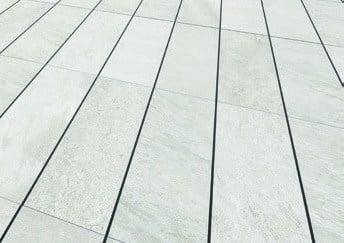 Cascade White Porcelain Paver 12x48 in 30x12 cm