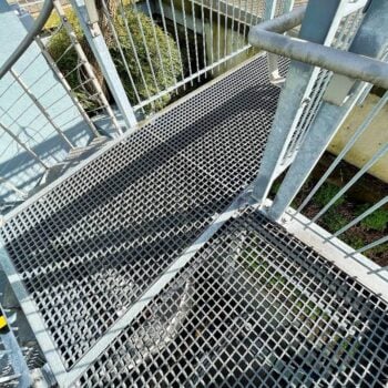 HDG Minimesh Grating Panels on Catwalk Closeup