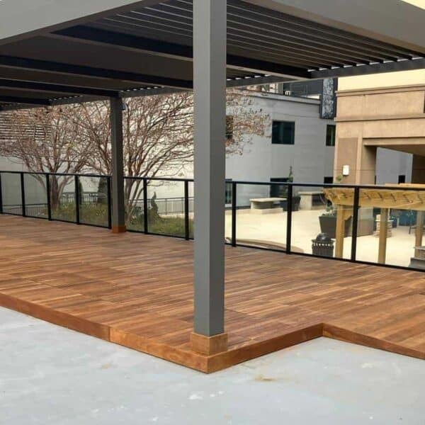 Poolside Deck at Hotel with Ipe Decking over Buzon Pedestals