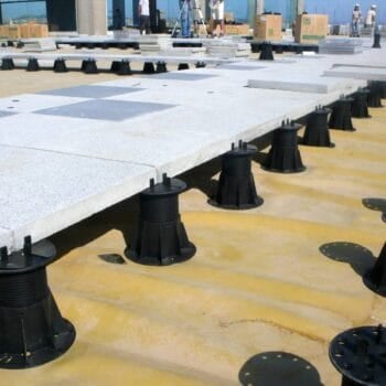 Public Plaza in Marine Environment is Perfect for Buzon Properties with Concrete Pavers