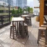 10 Barrel Brewing Rooftop Deck with Ipe Pavers Over Buzon Pedestals
