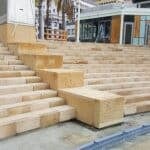 Granite Stone Stairs at Horton Plaza San Diego - HDG Building Materials