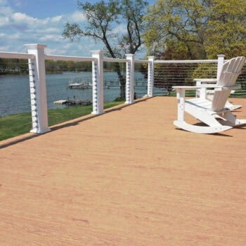 Lakefront Terrace with DuxxBak Dekk Waterproof Decking